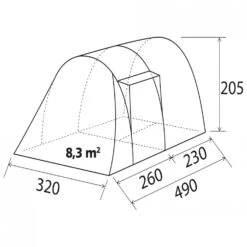 Brunner - Arqus Outdoor 5 - Tente De Groupe -Magasin D'Équipement De Plein Air brunner arqus outdoor 5 tente de groupe detail 3