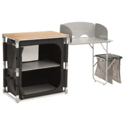 Outwell - Padres Kitchen Table W/Bamboo Table Top & Side Uni - Table De Camping -Magasin D'Équipement De Plein Air outwell padres kitchen table w bamboo table top side uni table de camping 1