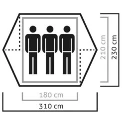 Salewa - Denali III Tent - Tente 3 Places -Magasin D'Équipement De Plein Air salewa denali iii tent tente 3 places detail 3